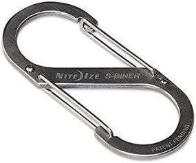 img 3 attached to 🔗 Nite Ize S-Biner Stainless Steel #3 Brushed Carabiner 25lb (4-Pack)