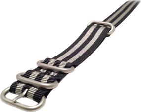 img 2 attached to Wrist Style Nylon Black Grey Silver