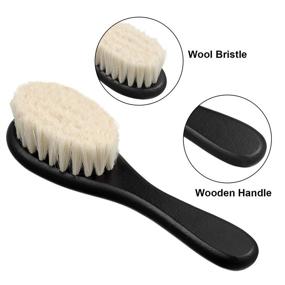 img 3 attached to 🧔 2-Piece Barber Fade Brush Set: Men's Beard and Neck Duster Cleaning Brush with Soft Bristles and Wooden Handle for Enhanced Barber Hair Cutting Kits