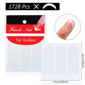 img 3 attached to 💅 36 Sheets of 1728-Piece French Manicure Nail Guide Stickers for Stunning Nail Art Design and Pattern Application