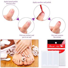 img 2 attached to 💅 36 Sheets of 1728-Piece French Manicure Nail Guide Stickers for Stunning Nail Art Design and Pattern Application