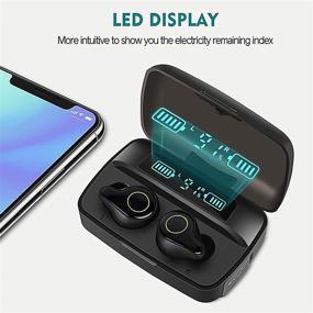 img 1 attached to Waterproof Wireless Earbuds with Bluetooth 5.0, Hi-Fi Stereo Sound and 156H Playtime - IPX7 Rated- Black