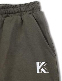 img 1 attached to Kid Nation Unisex Heather Charcoal Girls' Clothing in Leggings