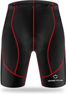 leader cycling men's cycling shorts: enhanced comfort with 3d gel padding, breathable fabric, and anti-slip design logo