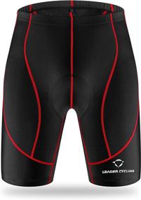 img 4 attached to Leader Cycling Men's Cycling Shorts: Enhanced Comfort with 3D Gel Padding, Breathable Fabric, and Anti-Slip Design