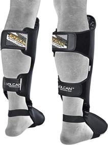 img 1 attached to 🥊 RDX Shin Guards for Muay Thai, Kickboxing, MMA Training and Fighting - SATRA Approved, Cowhide Leather Instep Leg Protector with Foam Pads - Martial Arts Sparring, Boxing Protective Gear