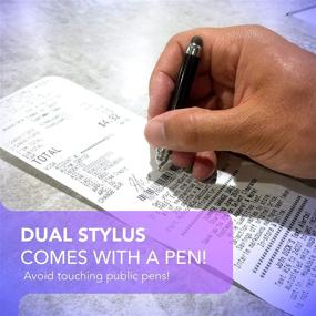 img 1 attached to 🖊️ Stylus Pen Keychain (2 Pack) - No Touch Feature, 2-in-1 Accessory - Mini Stylus Keychain Pen Duo