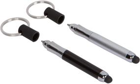 img 4 attached to 🖊️ Stylus Pen Keychain (2 Pack) - No Touch Feature, 2-in-1 Accessory - Mini Stylus Keychain Pen Duo