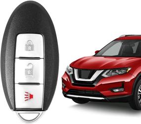 img 4 attached to VOFONO Keyless Entry Remote Key Fob for Nissan Rogue 2014 2015 2016, Replacement P/N: KR5S180144106 (3 Buttons)