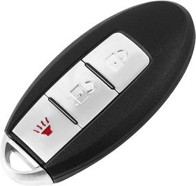 img 2 attached to VOFONO Keyless Entry Remote Key Fob for Nissan Rogue 2014 2015 2016, Replacement P/N: KR5S180144106 (3 Buttons)