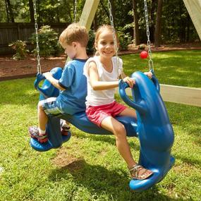 img 1 attached to 🎢 Blue Swing-N-Slide Mega Rider Glider Swing: An Exciting and Fun Addition to Your Backyard