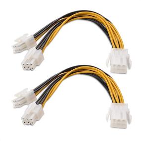 img 4 attached to 💡 Кабель разветвитель питания Cable Matters 6 Pin PCIe (2 штуки) - 6 дюймов