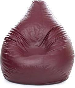 img 4 attached to 🪑 Nexis Sundry Large Leatherette Bean Bag Chair Cover for Indoor/Outdoor Use - Furniture Cover Without Fillers