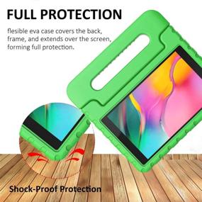 img 1 attached to 📱 AVAWO Samsung Tab A 8.0 2019 Kids Case (T290/T295) - Lightweight Shockproof Convertible Handle Stand - Kids Friendly Green Cover for Samsung Tab A 8-inch released in 2019