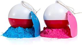img 4 attached to 🎣 Gender Reveal Fishing Ball 2 Pack: Pink & Blue Exploding Powder Fishing Bobber Set - Perfect for Gender Reveal Party Ideas & Ultimate Party Supplies