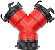 🔴 red valterra f02-2030 3-inch rotating rv wye with bayonet fittings logo