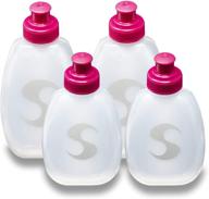 🏃 optimized synergy running water bottles (6oz/9oz 4-pack, pink) logo