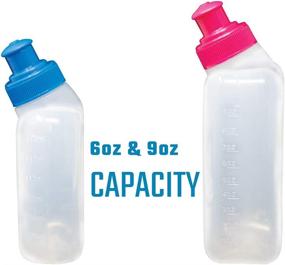 img 2 attached to 🏃 Optimized Synergy Running Water Bottles (6oz/9oz 4-Pack, Pink)