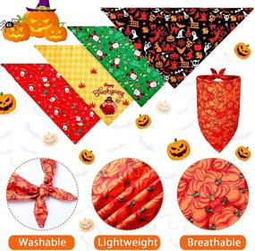 img 2 attached to Festive 16-Piece Christmas Dog Bandanas: Perfect Pet Costume for Thanksgiving, Christmas & Birthdays