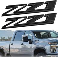 🏷️ 2 шт. значков z71 - замена silverado 1500 2500 3500, 3d выпуклый значок 84632695 эмблемы oem (черный) логотип