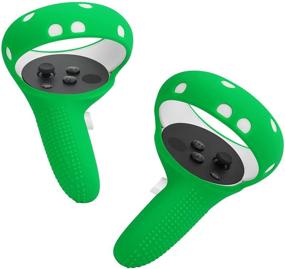 img 4 attached to Tomsin Touch Controller Grip Cover For Oculus Quest 2 (Green)