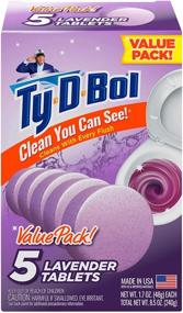 img 4 attached to 🚽 Ty-D-Bol Lavender Toilet Cleaner: Effortless Cleaning & Refreshing Bathroom Fragrance - 5 Tablets, Single Pack