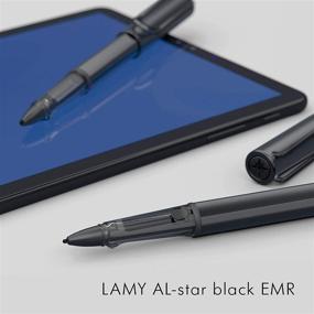img 1 attached to 🖊️ LAMY AL-Star Black EMR Stylus Digital Writing Instrument - Aluminum, Matt Black Anodized Pen for Tablets, Smartphones, and Notebooks