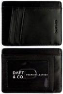 daft co premium blocking minimalist men's accessories for wallets, card cases & money organizers logo