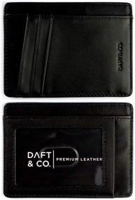 img 4 attached to Daft Co Premium Blocking Minimalist Men's Accessories for Wallets, Card Cases & Money Organizers