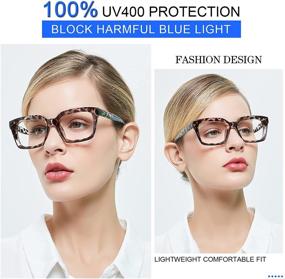 img 3 attached to 👓 MARE AZZURO Women's Blue Light Blocking Reading Glasses: Find Your Perfect Strength 1.0-6.0 for Computer Readers