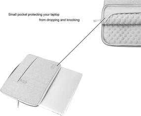 img 1 attached to 🖥️ MOSISO Multifunctional Laptop Sleeve for MacBook Air/Pro 13 inch 2018-2021 - Gray