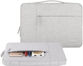 img 3 attached to 🖥️ MOSISO Multifunctional Laptop Sleeve for MacBook Air/Pro 13 inch 2018-2021 - Gray