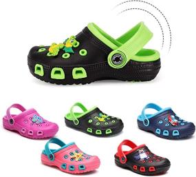 img 3 attached to JUXI Toddler Sandals Slippers Numeric_9 Boys' Shoes - Clogs & Mules
