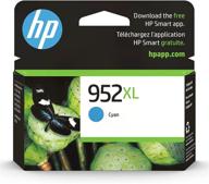 🖨️ hp 952xl cyan high-yield ink cartridge for hp officejet printers with instant ink eligibility logo