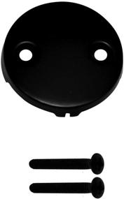 img 1 attached to 🛀 Enhance Your Bath Experience with Westbrass Tip-Toe Sch. 40 PVC Bath Waste: Matte Black Two-Hole Elbow - Model D4932-62