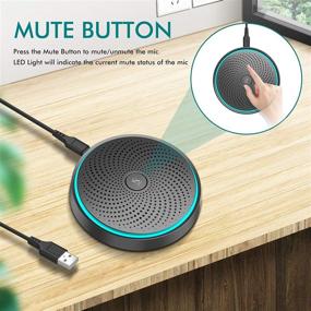 img 3 attached to 360° Omnidirectional Voice Conference Microphone with Easy-Access One-Key Feature