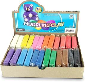 img 4 attached to 🎨 24ct Class Pack Modeling Clay: Sargent Art 22-4076, Assorted Colors - 24 Pack