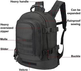 img 1 attached to 🎒 Expandable Tactical Backpack: Ultimate Gear for Military Trekking