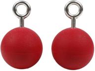 💣 red atomik hanging bombs: 3.5 inch rock climbing holds for effective grip and strength training, showcased on american ninja warrior logo