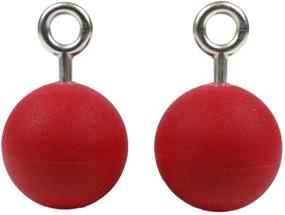 img 4 attached to 💣 Red Atomik Hanging Bombs: 3.5 Inch Rock Climbing Holds for Effective Grip and Strength Training, Showcased on American Ninja Warrior