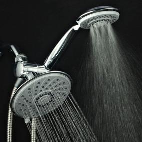 img 1 attached to Top Brand Ultra-Luxury Hotel Spa 1831 30-Setting 3-Way Rainfall Shower-Head/Handheld Shower Combo with 30 Water Flow Patterns, 6 Inch, Chrome