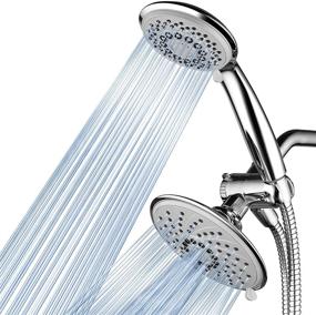 img 4 attached to Top Brand Ultra-Luxury Hotel Spa 1831 30-Setting 3-Way Rainfall Shower-Head/Handheld Shower Combo with 30 Water Flow Patterns, 6 Inch, Chrome