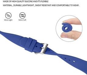 img 1 attached to Compatible Silicone Adjustable Replacement Bracelet Wearable Technology