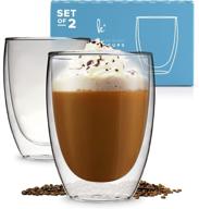 🍵 insulated stackable glassware for cappuccino drinking логотип