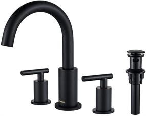 img 4 attached to 🚿 Efficient Pop Up Handle Widespread Bathroom Faucet