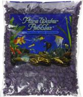 💜 vibrant 2-pound purple passion aquarium gravel by pure water pebbles logo