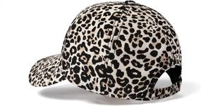 img 1 attached to Nabegum Adjustable Leopard Cheetah Baseball