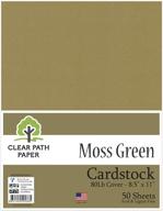 moss green cardstock cover sheets logo