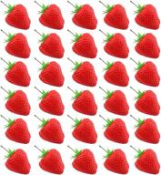 artificial simulation strawberries supermarket photography home decor logo