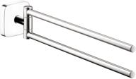 🛁 hansgrohe dual towel bar upgrade 3-inch avantgarde chrome towel bar, model 41512000: premium quality bathroom fixture logo